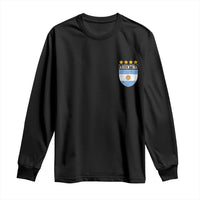 Argentina 4th Star Vintage Argentine Football Crest Long Sleeve Shirt