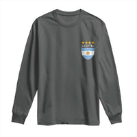 Argentina 4th Star Vintage Argentine Football Crest Long Sleeve Shirt