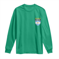 Argentina 4th Star Vintage Argentine Football Crest Long Sleeve Shirt