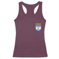 Argentina 4th Star Vintage Argentine Football Crest Racerback Tank Top