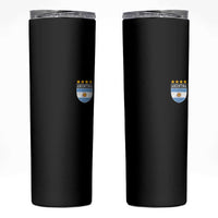 Argentina 4th Star Vintage Argentine Football Crest Skinny Tumbler