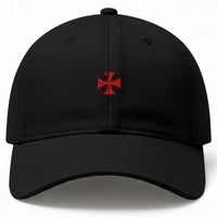 Vintage Catholic Knight Templar Crusader Cross Baseball Cap