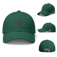 Vintage Catholic Knight Templar Crusader Cross Baseball Cap
