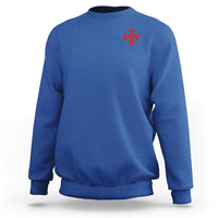 Vintage Catholic Knight Templar Crusader Cross Sweatshirt