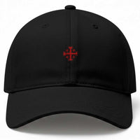 Vintage Catholic Knight Templar Jerusalem Cross Baseball Cap