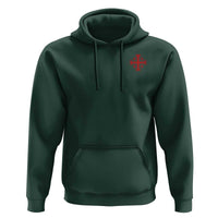 Vintage Catholic Knight Templar Jerusalem Cross Hoodie