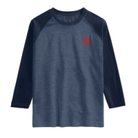 Vintage Catholic Knight Templar Jerusalem Cross Raglan Shirt