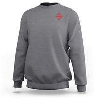 Vintage Catholic Knight Templar Jerusalem Cross Sweatshirt