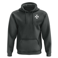Knights Hospitaller Vintage Maltese Cross Catholic Christian Hoodie