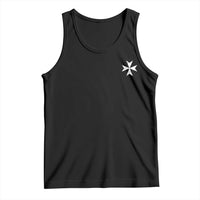 Knights Hospitaller Vintage Maltese Cross Catholic Christian Tank Top