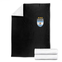 Argentina 3rd Star Vintage Argentine Football Crest Throw Blanket