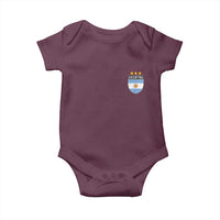 Argentina 3rd Star Vintage Argentine Football Crest Baby Onesie