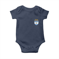 Argentina 3rd Star Vintage Argentine Football Crest Baby Onesie