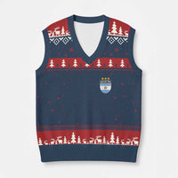 Argentina 3rd Star Vintage Argentine Football Crest V-Neck Knit Sweater Vest