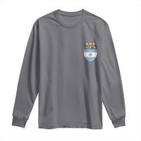 Argentina 3rd Star Vintage Argentine Football Crest Long Sleeve Shirt