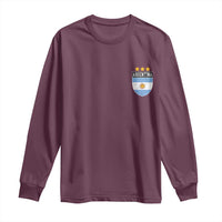 Argentina 3rd Star Vintage Argentine Football Crest Long Sleeve Shirt