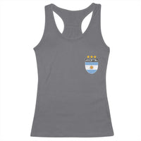Argentina 3rd Star Vintage Argentine Football Crest Racerback Tank Top