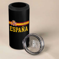 Espana Pride Vintage Spain Coat of Arms Patriotic Spainish Flag 4 in 1 Can Cooler Tumbler