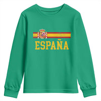 Espana Pride Vintage Spain Coat of Arms Patriotic Spainish Flag Youth Sweatshirt