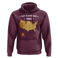 Native American Tribes Hoodie Vintage Native American Map US History