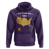 Native American Tribes Hoodie Vintage Native American Map US History