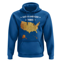 Native American Tribes Hoodie Vintage Native American Map US History