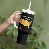 Native American Tribes Tumbler With Handle Vintage Native American Map US History - Wonder Print Shop
