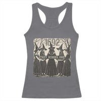 1692 They Missed One Racerback Tank Top Halloween Feminist Witch Trials - Wonder Print Shop