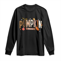 Pumpkin Season Long Sleeve Shirt Fall Autumn Harvest Season Thanksgiving - Wonder Print Shop
