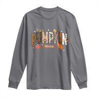 Pumpkin Season Long Sleeve Shirt Fall Autumn Harvest Season Thanksgiving - Wonder Print Shop