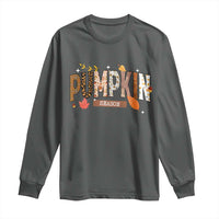 Pumpkin Season Long Sleeve Shirt Fall Autumn Harvest Season Thanksgiving - Wonder Print Shop