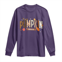 Pumpkin Season Long Sleeve Shirt Fall Autumn Harvest Season Thanksgiving - Wonder Print Shop