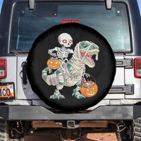 Funny Skeleton Riding Mummy Dinosaur Halloween Spare Tire Cover - Wonder Print Shop