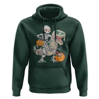 Funny Skeleton Riding Mummy Dinosaur Halloween Hoodie - Wonder Print Shop