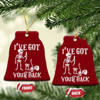 Funny I Got Your Back Ceramic Ornament Halloween Skeleton Skull - Wonder Print Shop