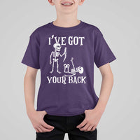 Funny I Got Your Back T Shirt For Kid Halloween Skeleton Skull - Wonder Print Shop