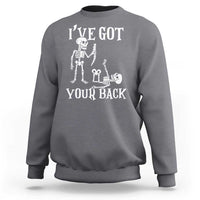 Funny I Got Your Back Sweatshirt Halloween Skeleton Skull - Wonder Print Shop