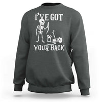 Funny I Got Your Back Sweatshirt Halloween Skeleton Skull - Wonder Print Shop