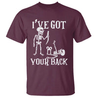 Funny I Got Your Back T Shirt Halloween Skeleton Skull - Wonder Print Shop
