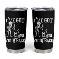 Funny I Got Your Back Tumbler Cup Halloween Skeleton Skull - Wonder Print Shop