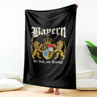 Bavarian German Pride Throw Blanket Bayern Ein Volk Ein Konig