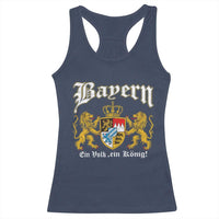 Bavarian German Pride Racerback Tank Top Bayern Ein Volk Ein Konig