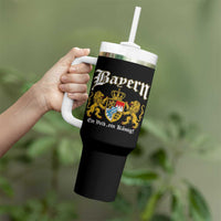 Bavarian German Pride Tumbler With Handle Bayern Ein Volk Ein Konig