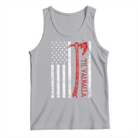 Viking Til Valhalla Tank Top Norse Mythology Axe USA Flag - Wonder Print Shop