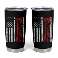 Viking Til Valhalla Tumbler Cup Norse Mythology Axe USA Flag - Wonder Print Shop