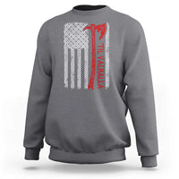 Viking Til Valhalla Sweatshirt Norse Mythology Axe Celtic Knot USA Flag - Wonder Print Shop