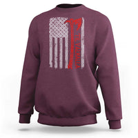 Viking Til Valhalla Sweatshirt Norse Mythology Axe Celtic Knot USA Flag - Wonder Print Shop