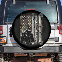 Bear Bowhunting Bow Archery Vintage Camo American Flag Spare Tire Cover - Wonder Print Shop