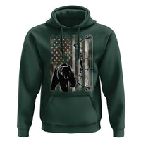 Bear Bowhunting Bow Archery Vintage Camo American Flag Hoodie - Wonder Print Shop