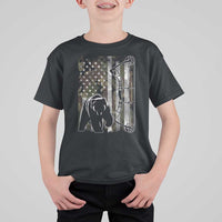 Bear Bowhunting Bow Archery Vintage Camo American Flag T Shirt For Kid - Wonder Print Shop
